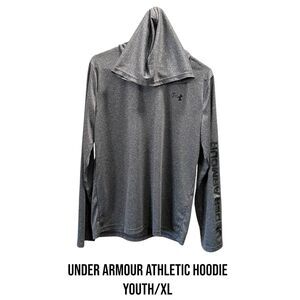 Under Armour Long Sleeve Activewear Gray Hoodie Teen Boys Size XL